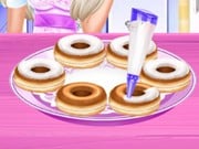 Play Elsa Rainbow Donuts Cooking Game on FOG.COM