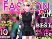 Play Elsa Fashion Cover Makeover Game on FOG.COM