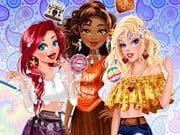 Play Hippie Disney Princesses Game on FOG.COM