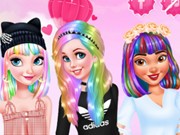 Play Princesses Pastel Hairstyles Game on FOG.COM