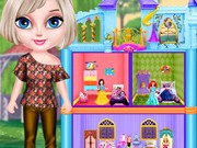 Play Baby Elsa Dollhouse Designer Game on FOG.COM