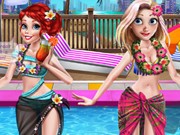 Play Princesses Pool Party Game on FOG.COM
