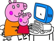 Play Peppa Pig Coloring Book Game on FOG.COM