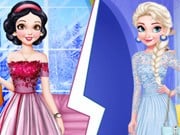 Play Snow White Vs Elsa Brunette Vs Blonde Game on FOG.COM