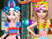 Play Frozen Sisters Balloon Dress Look Game on FOG.COM