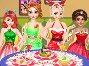 Play Disney Princesses Christmas Dinner Game on FOG.COM