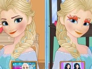 Play Now And Then Elsa Makeup Game on FOG.COM