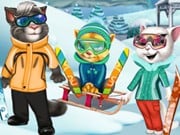 Play Cats Winter Fun Game on FOG.COM