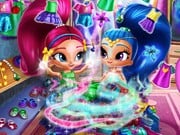 Play Shimmer And Shine Wardrobe Cleaning Game on FOG.COM