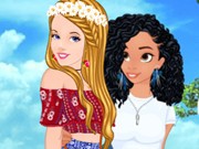 Play Cinderella And Moana Staycation Game on FOG.COM