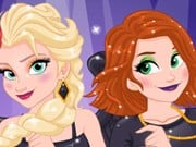 Play Elsa And Anna Villain Style Game on FOG.COM