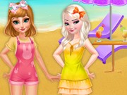 Play Frozen Sister Summer Vacation Game on FOG.COM