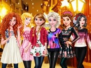 Play Princesses Fashion Puffer Jacket Game on FOG.COM