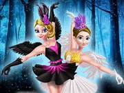 Play Ellie And Annie White Swan And Black Swan Game on FOG.COM