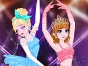 Play Elsa And Anna Ballet Dancer Game on FOG.COM