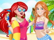 Play Disney Princess Beach Fashion 1 Game on FOG.COM