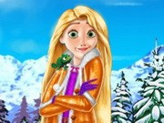 Play Rapunzel And Snow White Winter Dress Up Game on FOG.COM