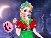 Play Anna And Elsa First Halloween Game on FOG.COM