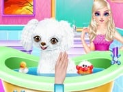 Play Princess Elsa New Poodle Friend Game on FOG.COM