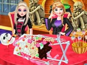 Play Frozen Sister Halloween Food Cooking Game on FOG.COM