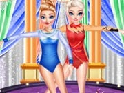 Play Frozen Sister Gymnastics Fashion Show Game on FOG.COM