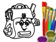 Play BTS School Bag Coloring Book Game on FOG.COM