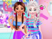 Play Princesses Neon Fashion Game on FOG.COM
