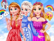 Play Princesses Rainbow Dressup Game on FOG.COM