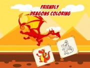 Play Friendly Dragons Coloring Game on FOG.COM
