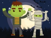 Play Vampires And Frankenstein Coloring Game on FOG.COM