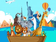 Play Crazy Friends Travel The World Puzzle Game on FOG.COM