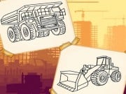 Play Construction Trucks Coloring Game on FOG.COM