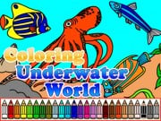 Play Coloring Underwater World Game on FOG.COM