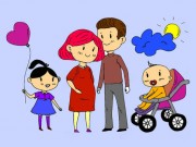 Play Happy Family Coloring Book Game on FOG.COM