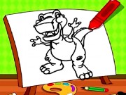 Play Easy Kids Coloring Dinosaur Game on FOG.COM