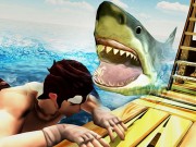 Play Raft Shark Hunting Game on FOG.COM