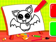 Play Easy Kids Coloring Bat Game on FOG.COM