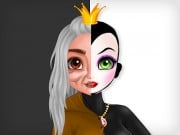 Play Princess Halloween Makeup HalfFaces Tutorial Game on FOG.COM