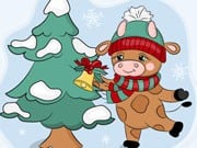 Play Cute Christmas Bull Difference Game on FOG.COM