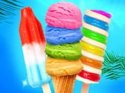 Play Rainbow Ice Cream And Popsicles Game on FOG.COM