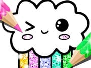 Play Kawaii Coloring Book Glitter Game on FOG.COM
