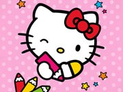 Play Color By Number With Hello Kitty Game on FOG.COM