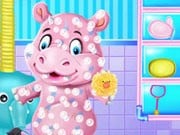 Play Baby Hippo Bath Time Game on FOG.COM