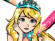 Play Princess Coloring Book Glitter Game on FOG.COM