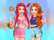 Play Princesses Fruity Print Fun Challenge Game on FOG.COM