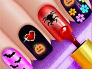 Play Glow Halloween Nails Game on FOG.COM