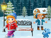 Play Happy Winter Jigsaw Game Game on FOG.COM