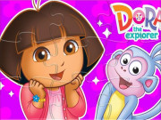 Play Dora the Explorer 4 Coloring Book Game on FOG.COM