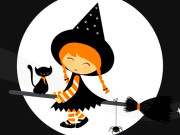 Play Cute Halloween Witches Jigsaw Game on FOG.COM