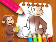 Play Curious George Coloring Book Game on FOG.COM